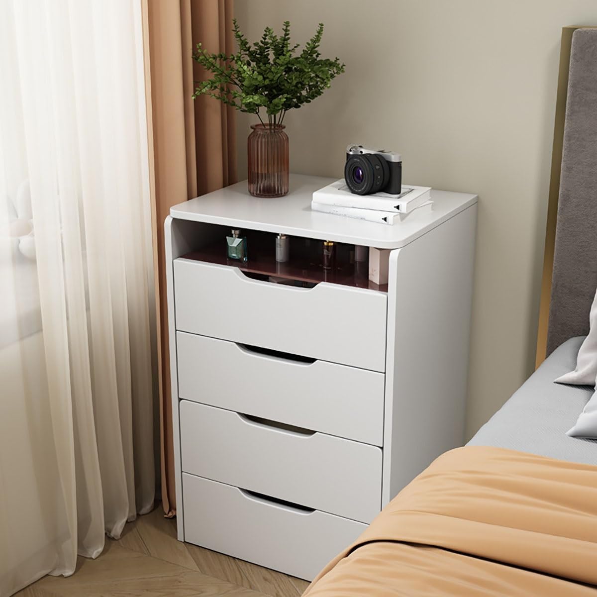 Toeletta 3-in-1 Salvaspazio con Specchio LED a Ribalta