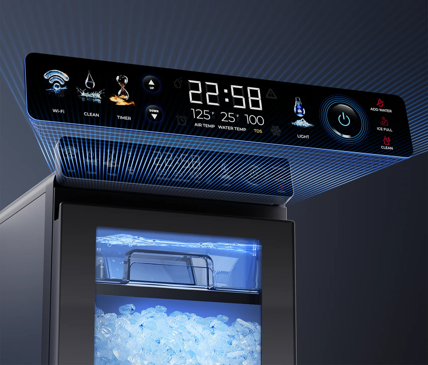 Mistalo Macchina per Ghiaccio Nugget Smart LED